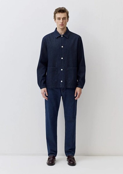 Erkek Çift Cep Gömlek Dark Indıgo 0211651-85481 fırsatları