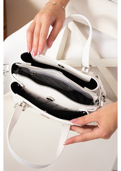 Orijinal Kadın Yeni Sezon 3 Bölmeli Lüks Yumuşak Deri Ayarlanabilir Çapraz Kolon Askılı Omuz Çantası modelleri