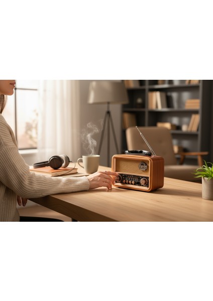 Nostaljik Eskitme Radyo Güneş Panelli Askılı ve Telefon Tutma Özellikli Nostalji Radyo(Bluetooth) fiyatları