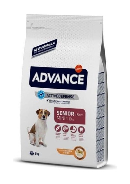 Senior Mini Tavuklu Küçük Irk Yaşlı Köpek Maması 3 kg - Petshopundan
