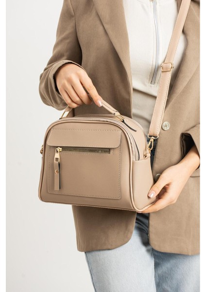 Lüks Klasik Çok Bölmeli El ve Omuz Çantası