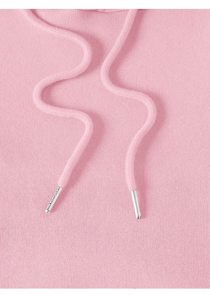 Kadın Baskılı Sweatshırt Kapüşonlu Oversize 3 Iplik Pamuklu fırsatları