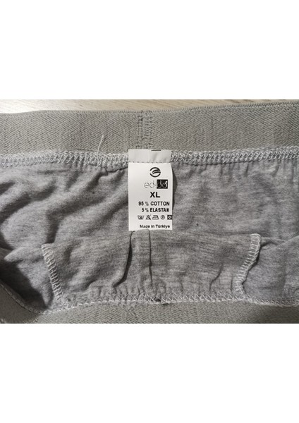 Gold Penye Kumaş Likralı Erkek Boxer - Gri - x Large - 2li