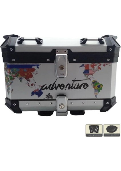 Alüminyum Arka Çanta Gümüş Word 55L