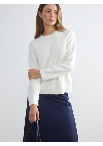 Yeni Sezon Bisiklet Yaka Kadın Triko Kazak