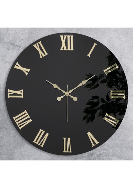 46 cm Gerçek Ayna Pleksi Rakam Dekoratif Duvar Saati