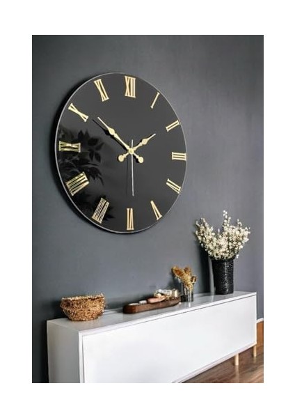 46 cm Gerçek Ayna Pleksi Rakam Dekoratif Duvar Saati fiyatları