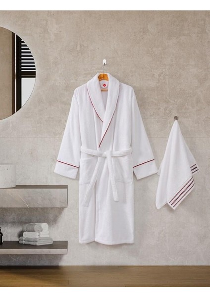 Classic Bornoz Seti Helya L-Xl Unisex