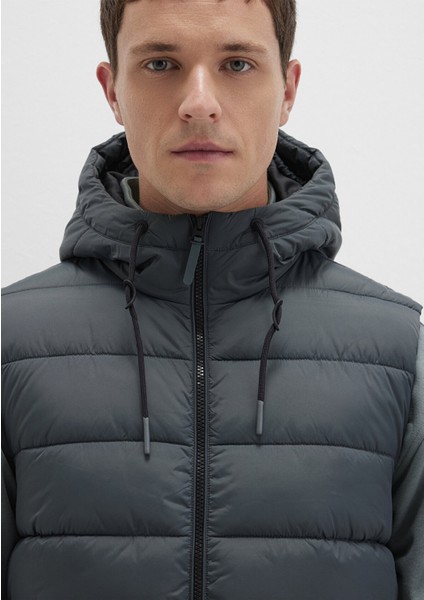 Kapüşonlu Yeşil Şişme Yelek 0110604-71598 indirimleri