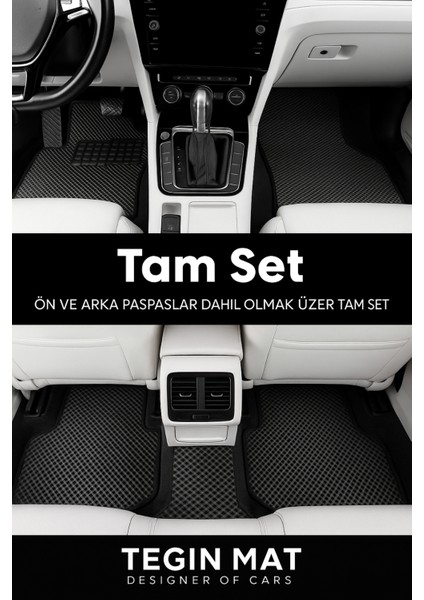 Seat Ateca 2020-2025 Aracınıza Özel Eva Paspas Siyah | Kaymaz ve Yıkanabilir Oto Paspas fiyatları