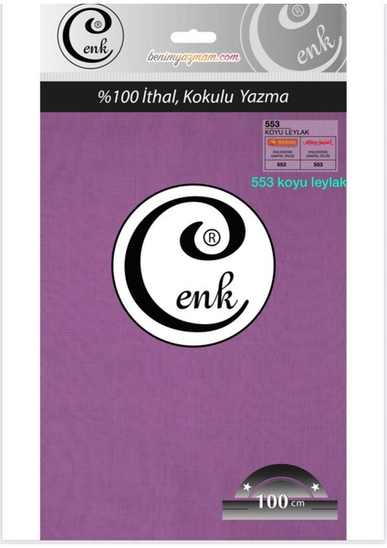 3001 Cenk 100 cm Düz Poşetli Yazma