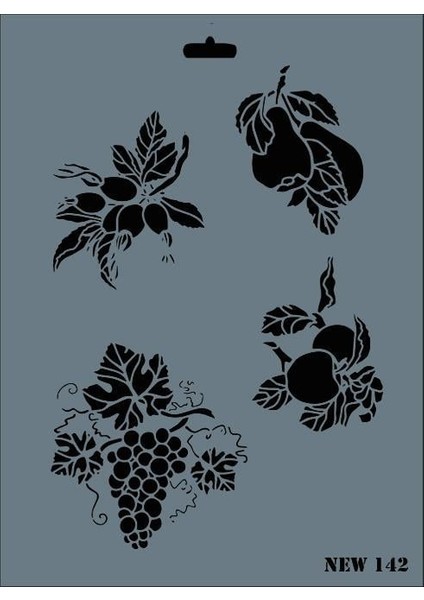 Rich New Seri N-142 Stencil 35X25 cm