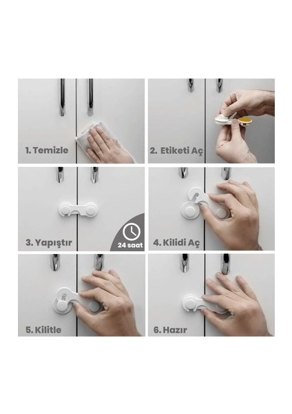 Çocuk Koruma Dolap & Çekmece Buzdolabı Kilidi fiyatları