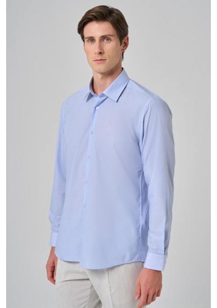 Erkek A. Mavi Trend Regular Fit Gömlek