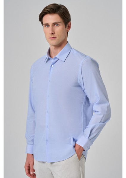 Erkek A. Mavi Trend Regular Fit Gömlek modelleri