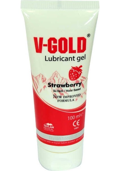 Kayganlaştırıcı Jel Çilekli Su Bazlı 100 ml Strawberry Lubricant Gel