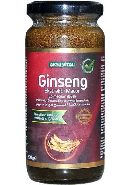 Ginseng Ekstraktlı Sel Macunnu 300 gr