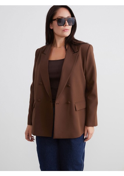 Yeni Sezon Büyük Beden Kadın Blazer Ceket