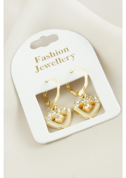 Wizard Ay Yıldız Taşlı Küpe-Sarı fiyatları