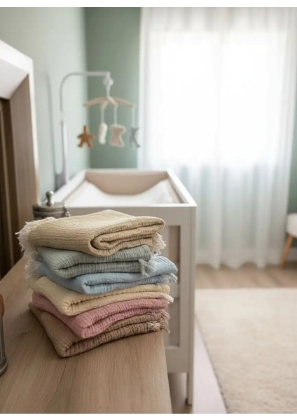 4 Katlı Muslin Bebek Battaniyesi modelleri