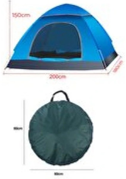 Otomatik Havada Açılan Su Geçirmez Çadır 4 Kişilik modelleri