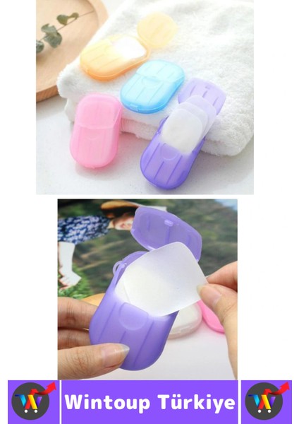 Seyahat 50 Adet Klozet Kapak Örtüsü 20 Adet Suda Büyüyen Mendil 20 Adet Kağıt Sabun Özel Hijyen Seti fırsatları