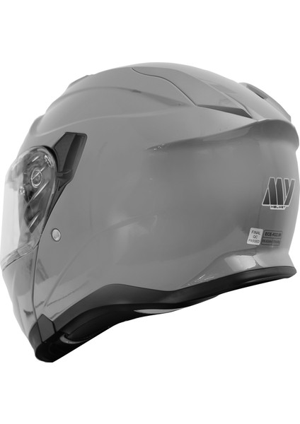 Gp My Helmet MKS002-NG Güneş Vizörlü Şeffaf Çene Açılır Motosiklet Kaskı L indirimleri