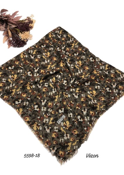 5598 Flamlı Pamuk Eşarp