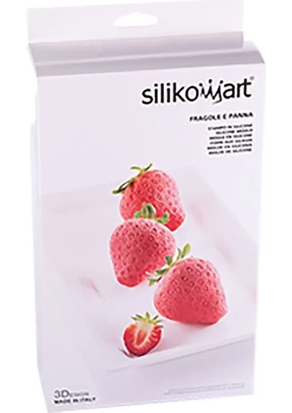 Silikon Pasta & Kek Kalıbı Fragole E Panna 3D Çilek Pfragole E Panna Ø59MM H61MMP fırsatları