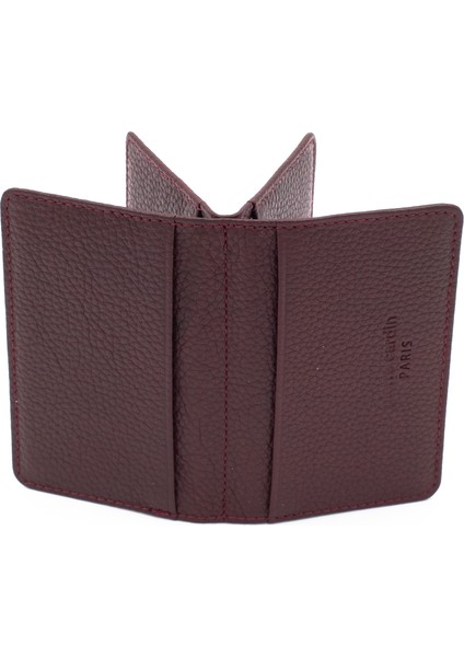 Bordo Unisex Deri Kartlık 0188B6D