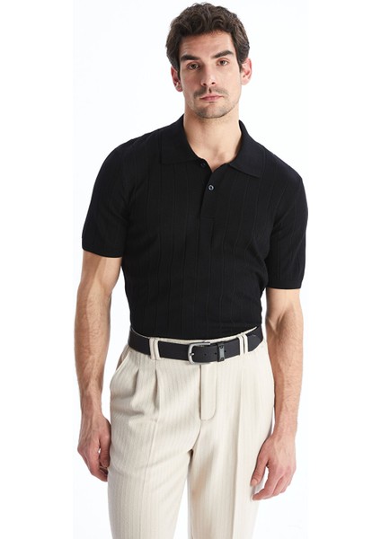 Yeni Sezon Polo Yaka Kısa Kollu Erkek Triko Kazak