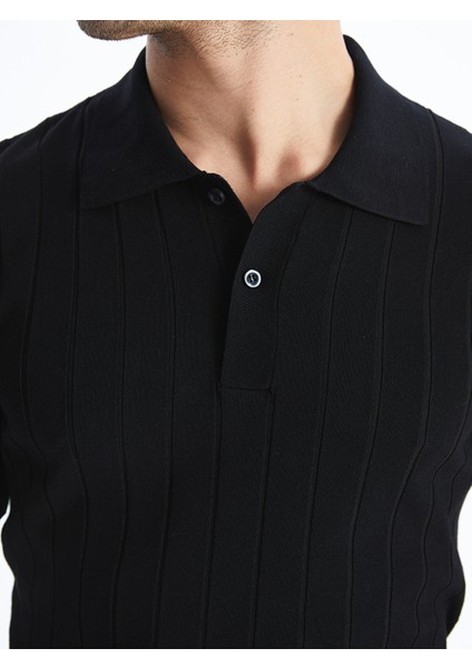 Yeni Sezon Polo Yaka Kısa Kollu Erkek Triko Kazak modelleri