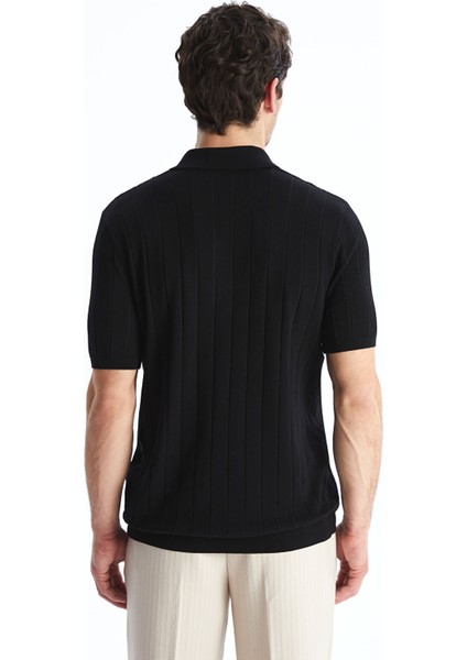 Yeni Sezon Polo Yaka Kısa Kollu Erkek Triko Kazak fırsatları