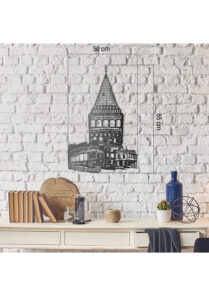 Galata Tower - 45X70 cm Metal Duvar Dekoru - Metal Sanatları modelleri