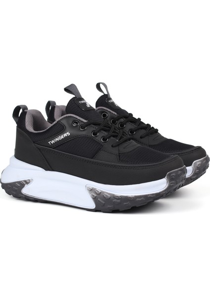 Kadın Kalın Tabanlı Siyah Füme Sneaker Spor Ayakkabı – Rahat, Şık ve Günlük Kullanıma Uygun fiyatları