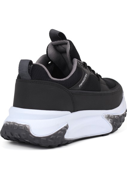Kadın Kalın Tabanlı Siyah Füme Sneaker Spor Ayakkabı – Rahat, Şık ve Günlük Kullanıma Uygun indirimleri