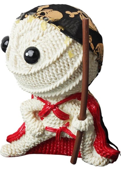 Örgü Tasarımlı Polyester Ninja Voodoo Biblo Savaşçı Figür Dekoratif Obje Genç Odası Hediyelik 18 cm indirimleri