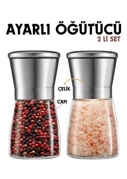 Bfs 2 Li Baharat Tuz Öğütücü Set Dees Dickerhoof Design