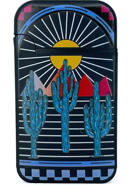 Cool Tasarım Jet Alev Çakmak - Sunset Cactus