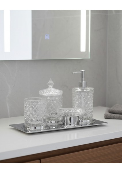 Kristal Krom Banyo Seti