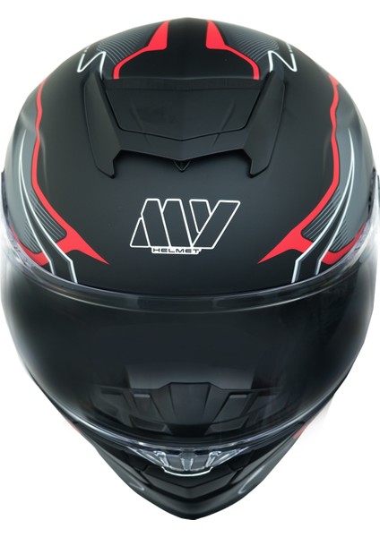Gp My Helmet MKS001-BGR Yarış Spoiler Güneş Vizörlü Şeffaf Full Face Motosiklet Kaskı Xl fiyatları