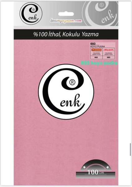 3001 Cenk 100 cm Düz Poşetli Yazma