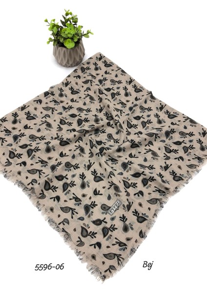 5596 Flamlı Pamuk Eşarp