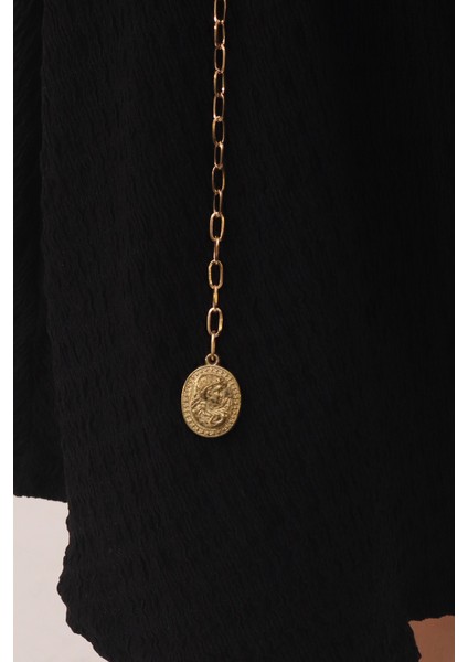 Pınkmark Kadın Gold Antik Para Yuvarlak Ayarlanabilir Zincir Kemer PMKM25791 modelleri