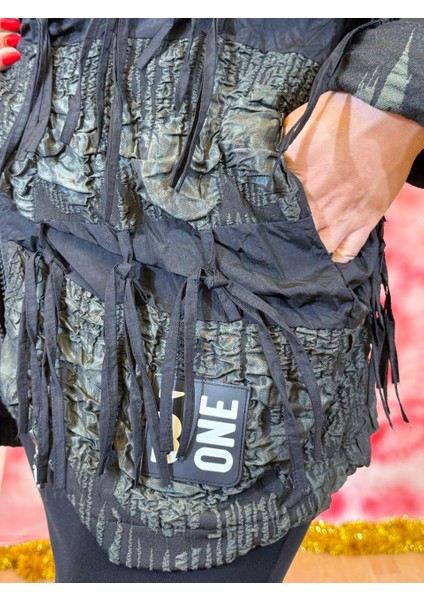 Kapüşonlu Mont Kadın Astarlı Desenli Kumaş, Büyük Beden Seçenekli, 80 cm Baharlık Günlük Şık Mont fırsatları