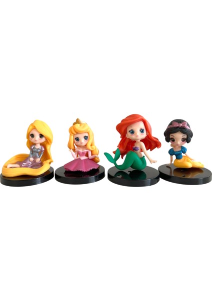 Disney Pamuk Prenses Bella Ariel Rapunzel Aurora Sindirella 5cm modelleri