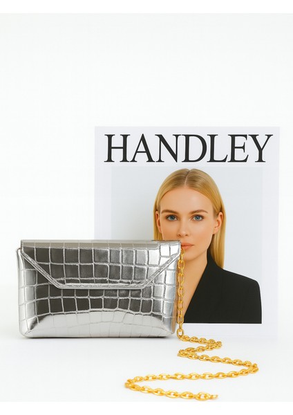 Lüks Kroko Desenli Zincir Askılı Çift Gözlü Omuz Çantası fiyatları