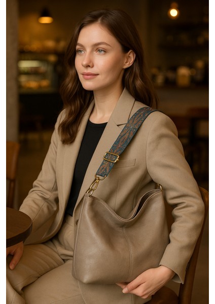 Lüks Dukuma Kolon Askılı Omuz Çantası