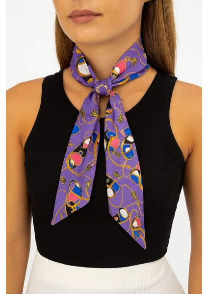 Lüks Şık Tasarımlı Fular 90 cm