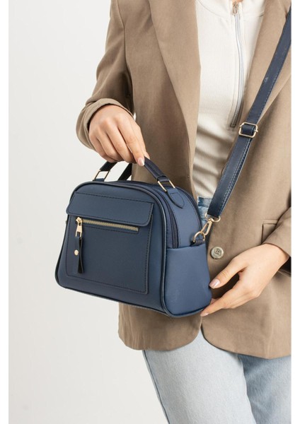 Lüks Klasik Çok Bölmeli El ve Omuz Çantası